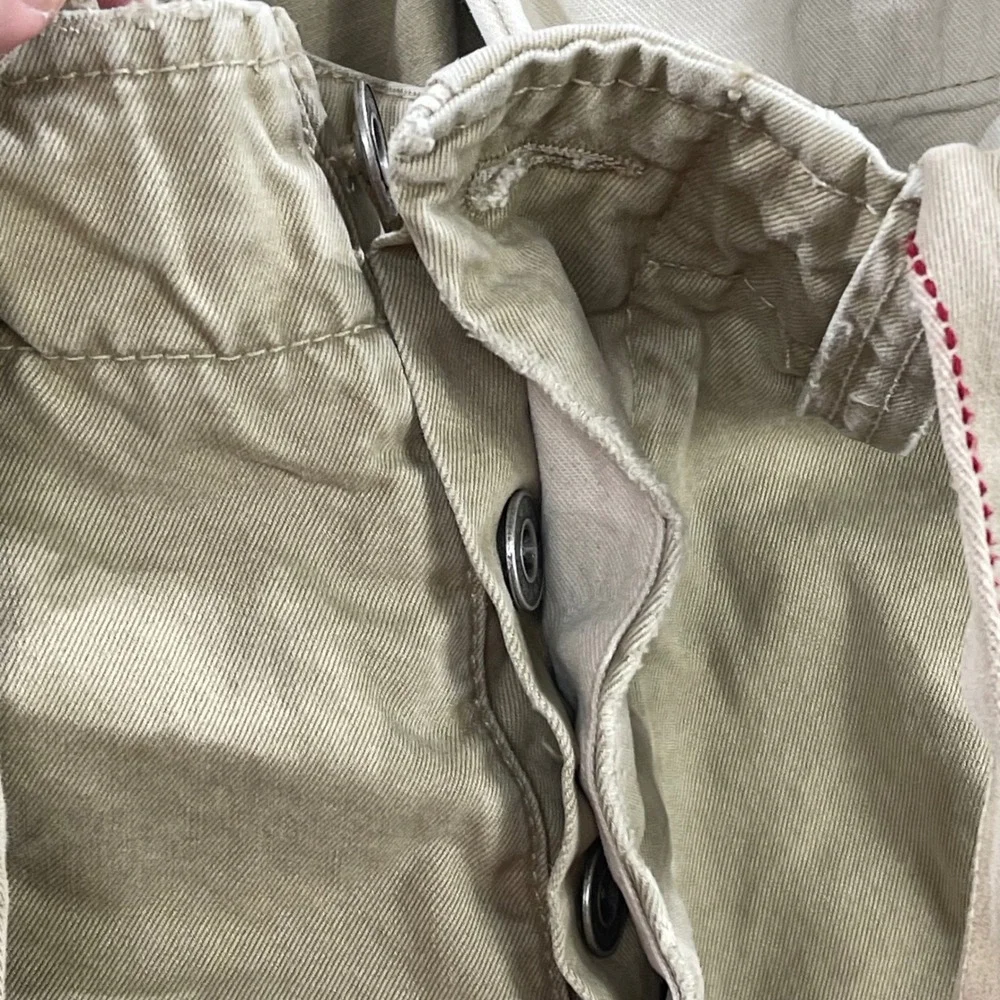 Ezra Fitch Chino Pants Mens 34 Baggy Skater Grunge Utility Gorpcore Button Fly‎